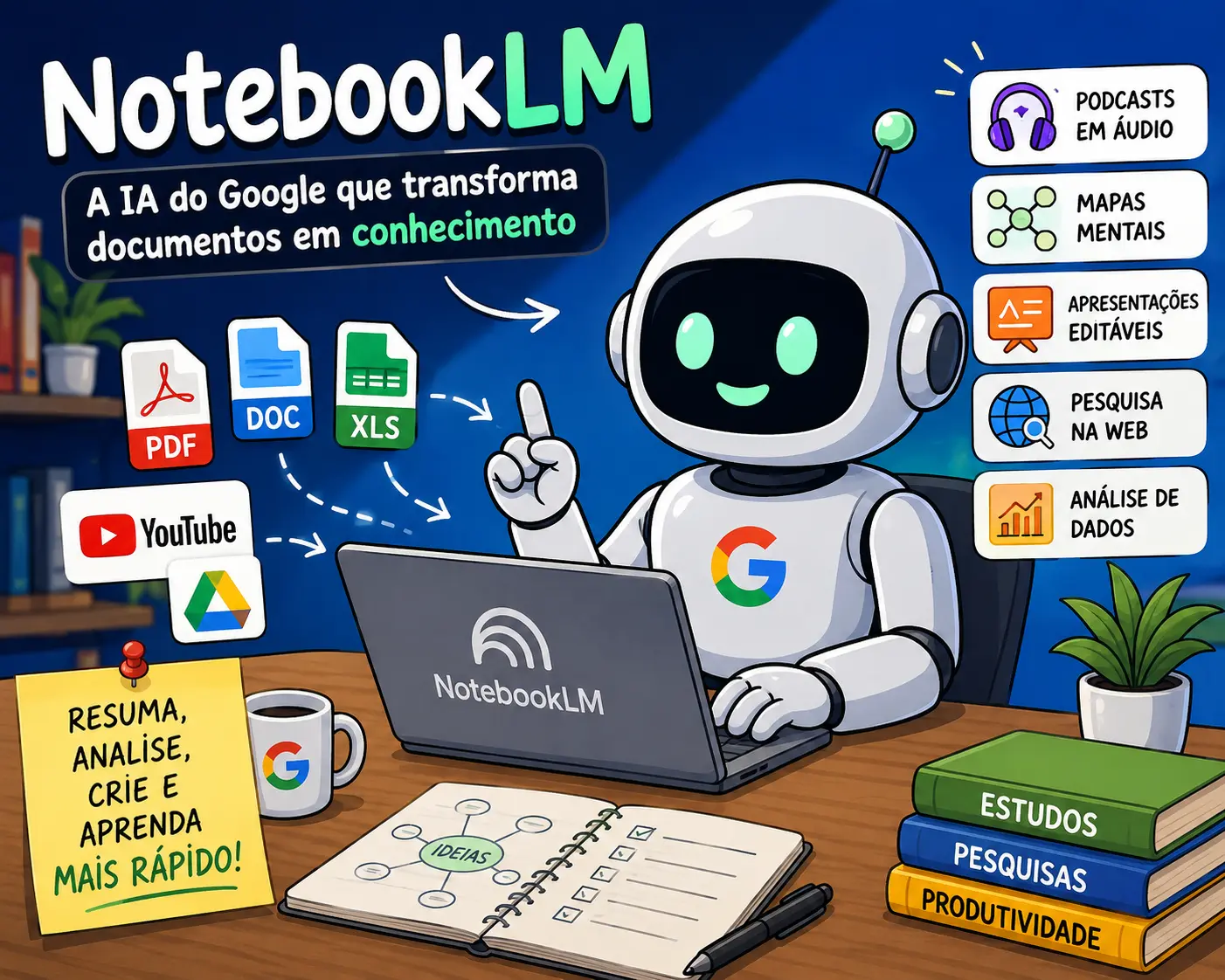 NotebookLM: Guia Completo (Parte 1) – Primeiros Passos com a IA do Google