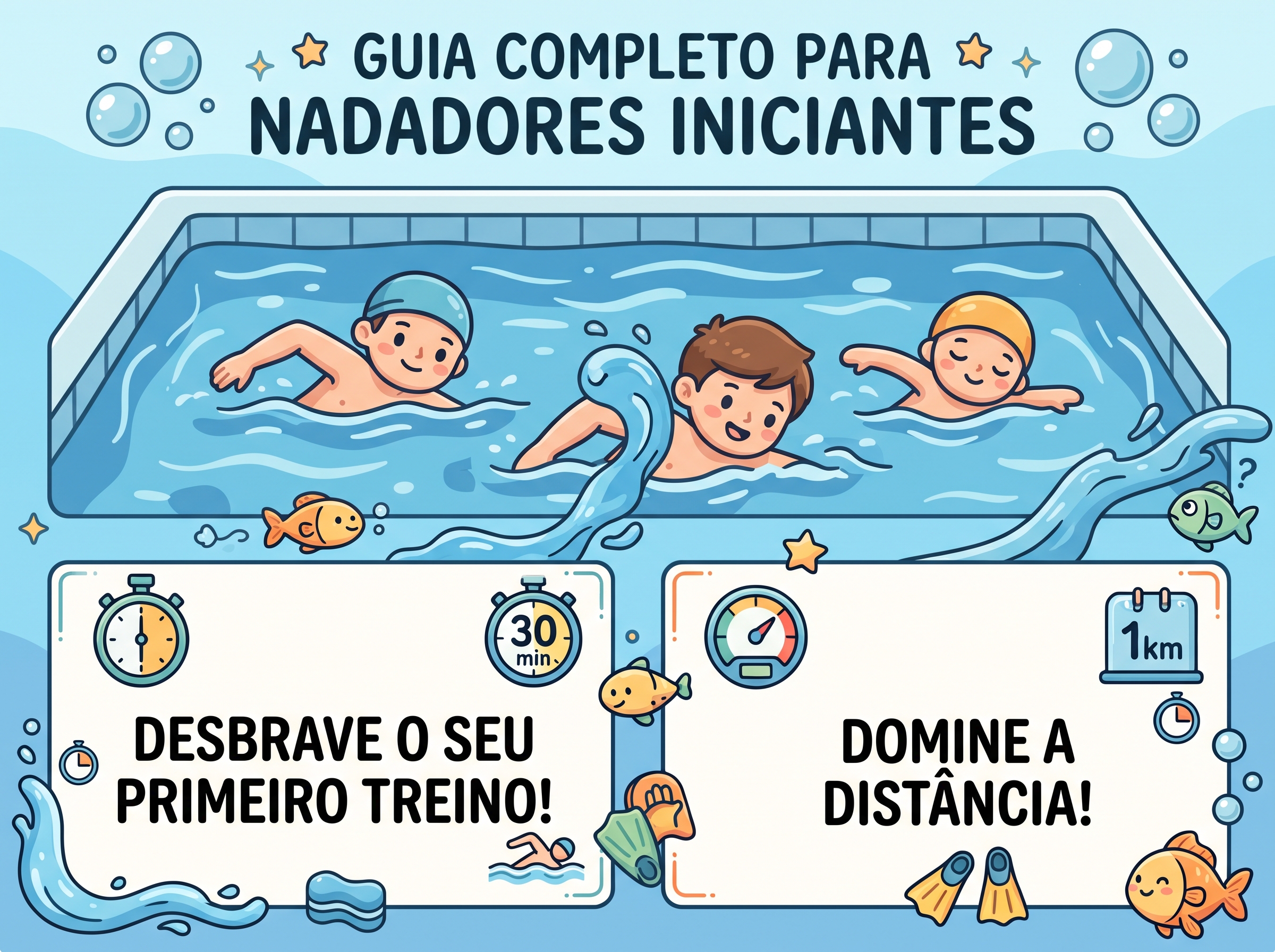 Natação para iniciantes: frequência semanal, erros comuns e treinos