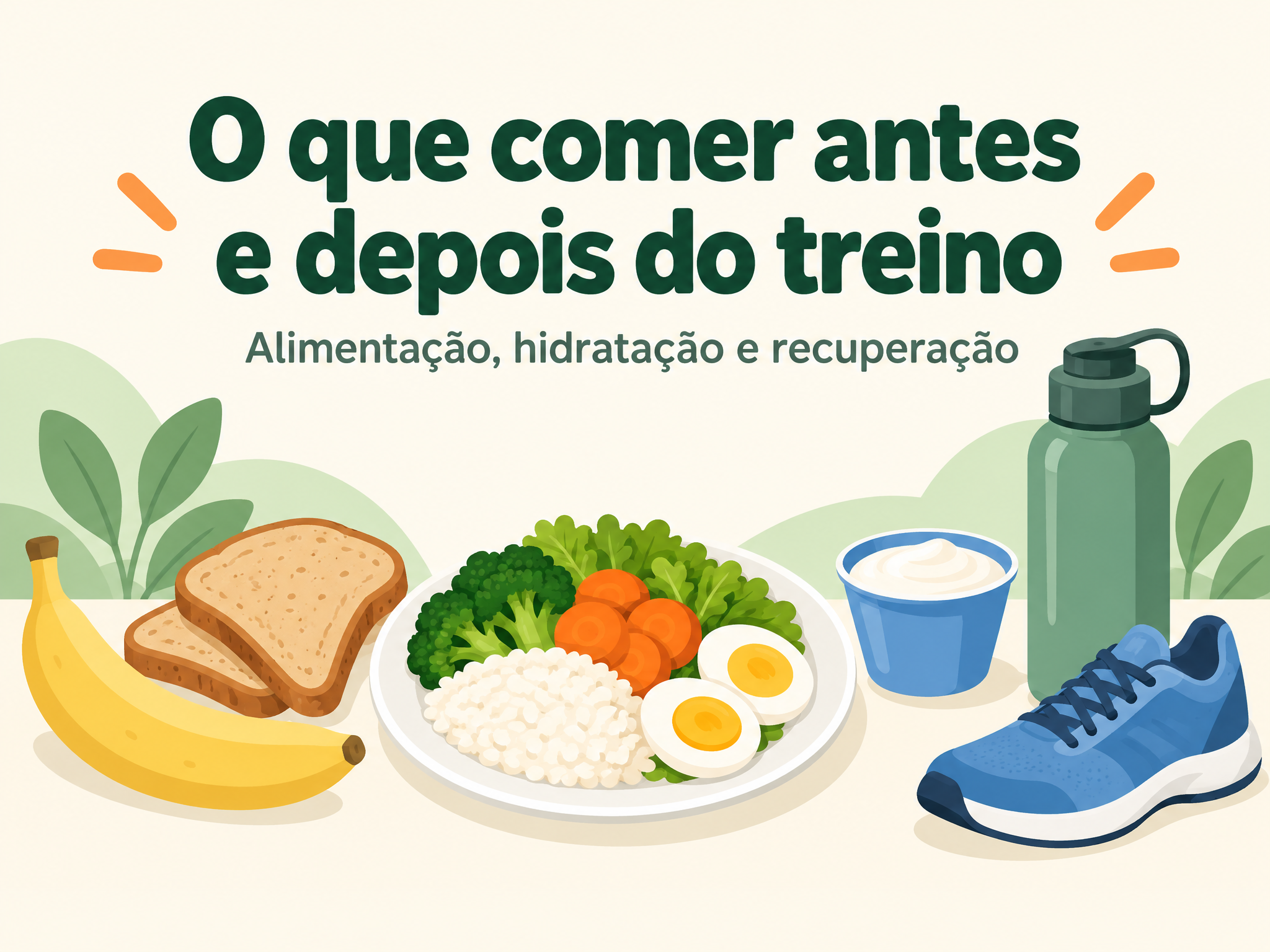 O que comer antes e depois do treino